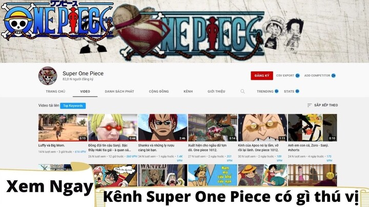 Kênh Super One Piece có gì thú vị Tổng hợp những video ngắn hài hước Đảo Hải Tặc