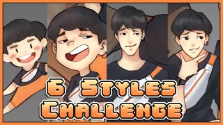 6 Styles Challenge : วาดตัวเองในแบบต่างๆ