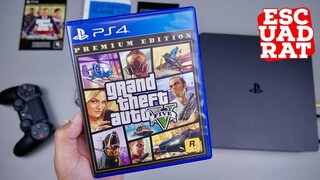 GTA 5 Premium Edition Indonesia, Unboxing & Gameplay PS4 Slim (Map Los Santos + GTA 5 Online) GTA V