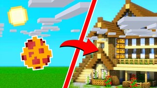 🏘เราสามารถสร้างบ้านโดยใช้ “ ใข่เพียง 1 ใบ ” ( Minecraft Pe House )