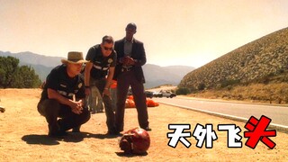A helmet bounced around on the road, revealing a human head inside. (Crime Scene)