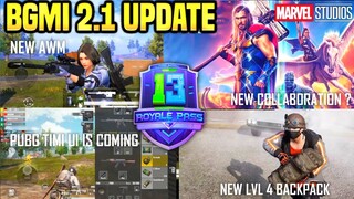 ALL NEW FEATURES IN M13 ROYALE PASS UPDATE | BGMI 2.1 UPDATE | PUBG TIMI UI IS BACK