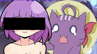 【Eggplant slices】Cute Ula accidentally disturbed her mother's work