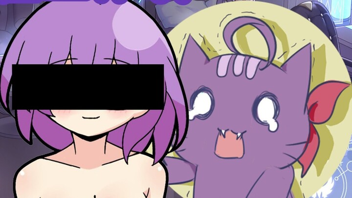 【Eggplant slices】Cute Ula accidentally disturbed her mother's work