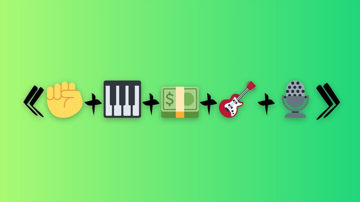 《✊+🎹+💵+🎸+🎙️》
