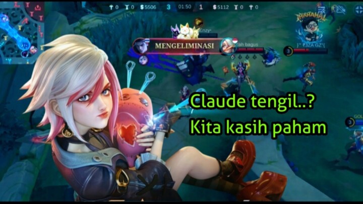 Claude tengil karna bisa kill melissa...kita hajar dia sampe dapet bronze 🤣 | MLBB MOBILE LEGEND