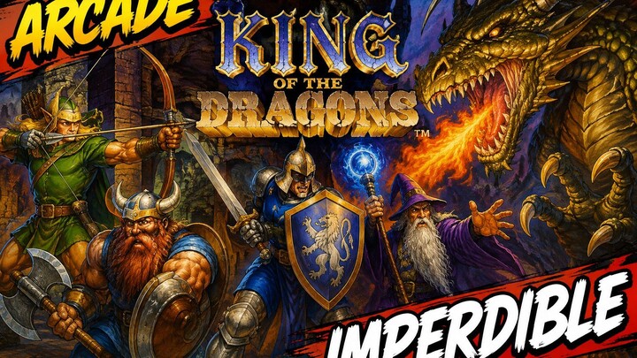 KING OF DRAGONS PARA ARCADE!!! JUEGASO CLASICO, TE ACORDABAS DE ESTE JUEGO?