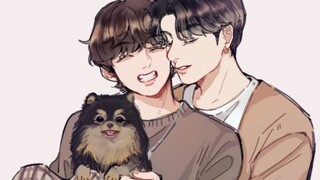 “自信点，这对才是韩腐CP界颜值天花板。”