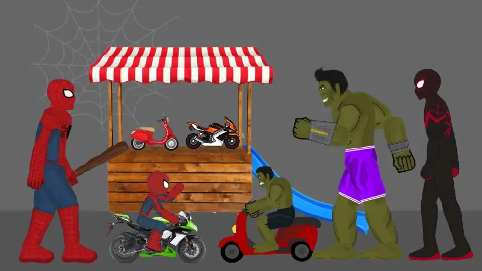 Spider-Man Far From Home, Hulk, Spiderman Miles Morales Funny Animation -  Drawing Cartoon 2 - Bilibili
