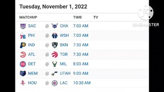 NBA Picks | November 1, 2022 | Philippine Time | Pinoy Sports Picks