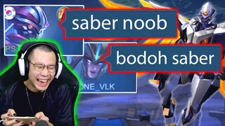 Prank Saber Awalnya Diremehkan, Akhirnya Dibilang Jago - Mobile Legends