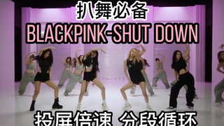 【扒舞必备】BLACKPINK新曲《shut down》镜面倍速 分段循环