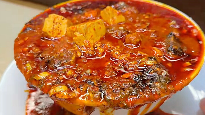 Ultra-spicy Mapo Tofu!! Not for the faint of heart!