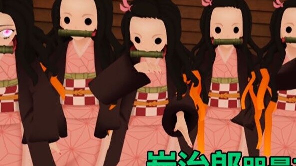 [Virtual Sand Sculpture Daily #1] The scene was once chaotic! A large number of Nezuko appeared on t