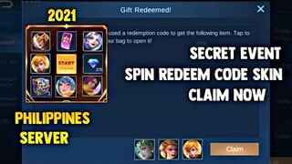 SECRET EVENT WITH FREE REDEEM RANDOM CODE SKIN | (HOW TO GET) MOBILE LEGENDS 2021