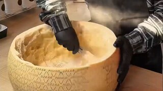 Finally, just toss it directly into the cheese!