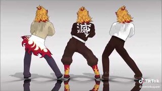 mmd demon slayer bla blá rengoku