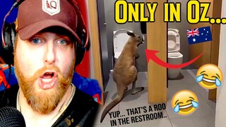 American Reacts to the FUNNIEST Moments in Australia 🤣🎉