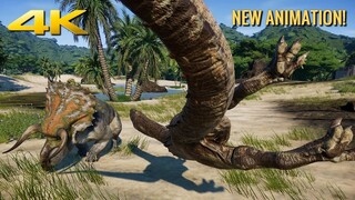 Nasutoceratops vs Albertosaurus, Carnotaurus, Majungasaurus, Metria, Spinoraptor & Herrerasaurus