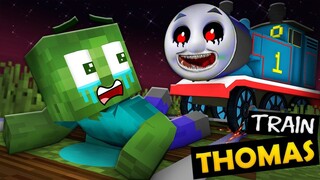 Monster School : THOMAS THE TRAIN HORROR CHALLENGE 2 - Minecraft Animation