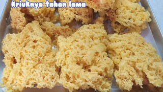 Resep Pisang Goreng Kremes Sarang Semut Kriuknya Tahan Lama || Ide Jualan Pisang Goreng Renyah