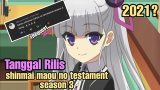 Bahas tanggal rilis Shinmai maou no testament season 3-Request subscriber