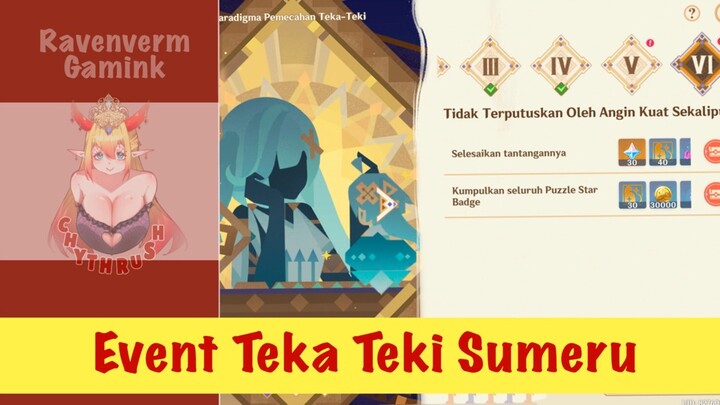 Begini menyelesaikan event baru, Teka Teki  Sumeru!!