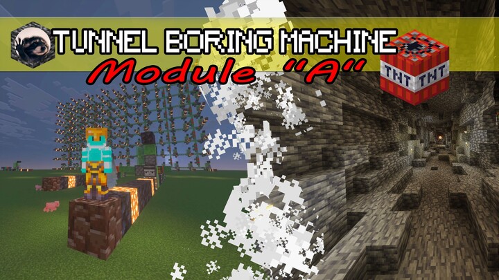 I Built a 💣Tunnel Boring Machine💥 in Minecraft Bedrock