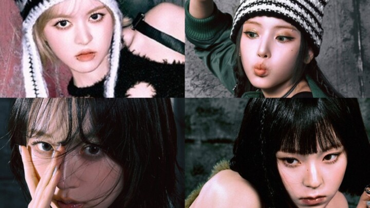 The same part "Dash" chanting showcases Lily, Kyujin, Jiwoo, and Haewon Oh with different vocal tone