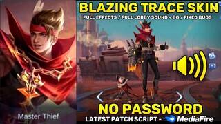 Claude Blazing Trace Epic Skin Script No Password - Full Lobby Sound & Full Effects | Mobile Legends
