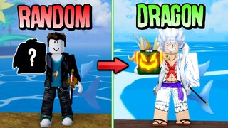 Trading a RANDOM Fruit To DRAGON in ONE VIDEO! (Blox Fruits)