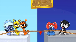 Tug of War between Team Oren and Team Harley Quinn
