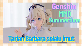 [Genshin, MMD, summertime] Tarian Barbara selalu imut