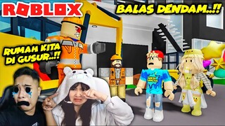 RUMAH BANG BOY DAN CACA DI GUSUR DI ROBLOX BROOKHAVEN ft @Shasyaalala - D2c Gaming Store