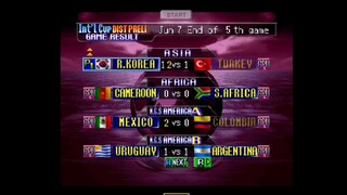 International Superstar Soccer 64 (USA) - N64 (S.Korea vs Ireland, Int'l Cup) Super64 Plus