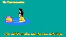 Coco berenang di kolam | THE TIGAN ANIMATION