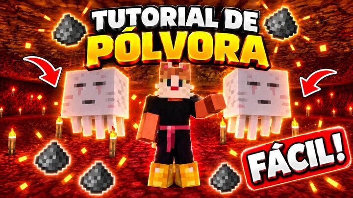 Minecraft : A FARM de pólvora mais FÁCIL do Minecraft!