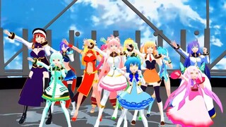 【ギャラクシーエンジェル mmd】エンジェル隊で夢地図