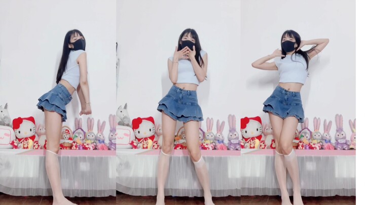 Sweet girl is online, of course we have to dance Rollin in summer