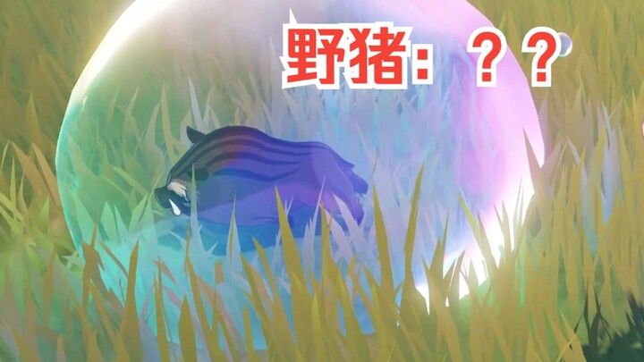 [Genshin Impact] Check this out—bubbles can be played with like this?!