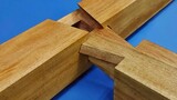 Thousands of years of mortise and tenon craftsmanship, only between a chisel and a saw, the mortise 