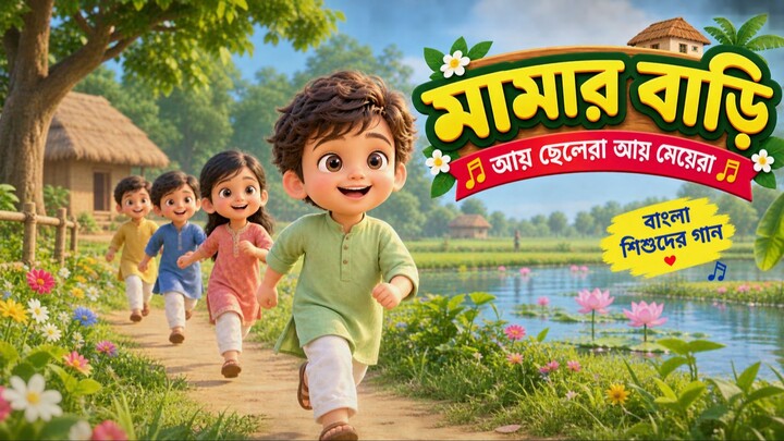 মামার বাড়ি | আয় ছেলেরা আয় মেয়েরা | Bangla Kids Song | Bengali Nursery Rhyme