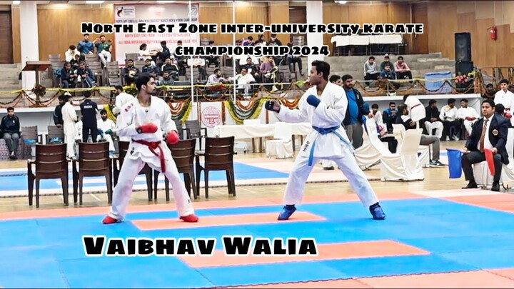 Vaibhav Walia | Team Kumite | North East Zone Inter-University Karate Championship 2024 #chandigarh