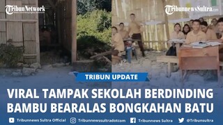 Viral Penampakan Sekolah Berdinding Bambu Beralas Bongkahan Batu, Pengunggah Ngadu ke Nadiem Makarim