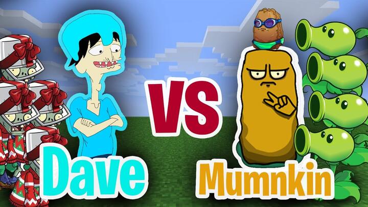Dave vs. Me | Plant vs Zombies Battle in Minecraft (Can Dave Destroy my Lawn ?)