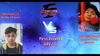 Alexxxxxx 14 VS. ×James×Mallanao | First Round - Full Game | FIRST EVER 1v1 ML ONLINE TOURNAMENT