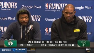 Marcus Smart praised Giannis' aggressiveness today: I think he understood this was an important game