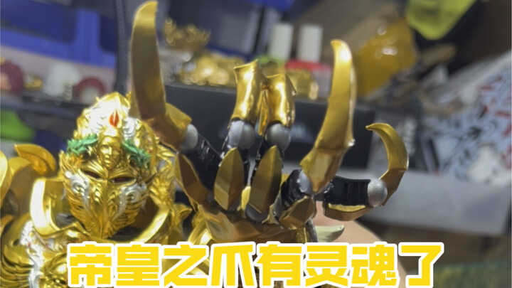 战锤40k人类之主帝皇可动手办改装麦克法兰尺寸的可动爪子