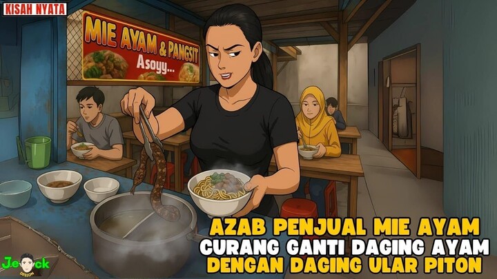 AZAB PENJUAL MIE AYAM CURANG GANTI DAGING AYAM DENGAN DAGING ULAR PITON