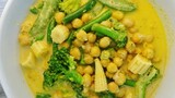 Chickpea curry with veggies vegan recipe แกงถั่วลูกไก่ วีแกน